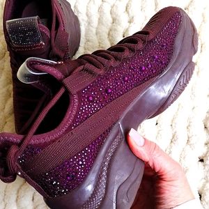 Steve Madden Maxx Burgundy Gem Shoes